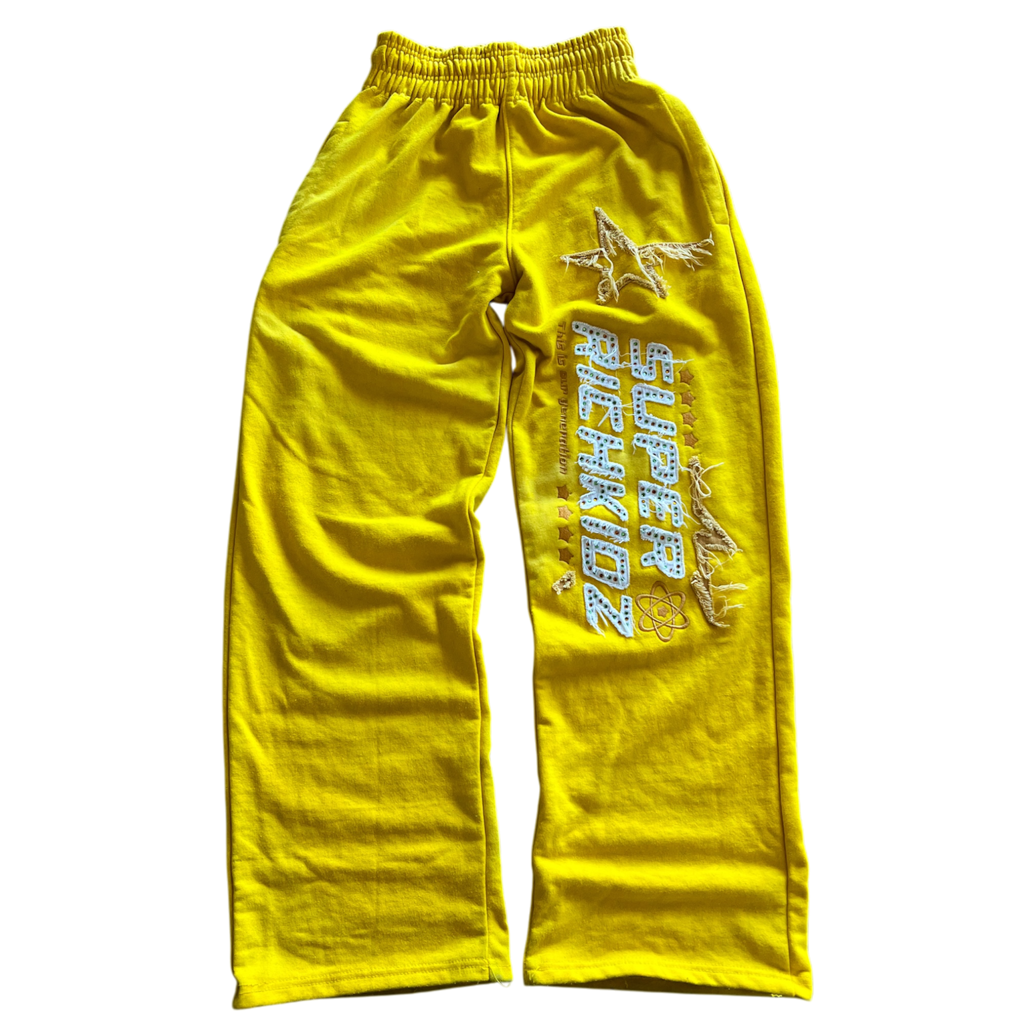 SUPERRICHKID V4 CROPPED YELLOW PANTS