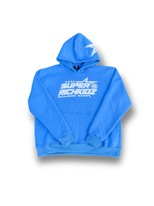 SUPERRICHKIDS V2 BLUE PUFF HOODIE